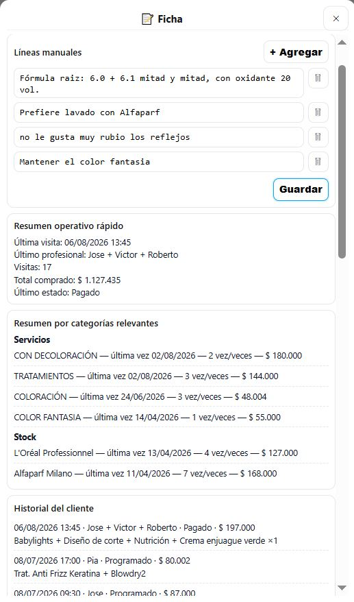 Ficha de clientas