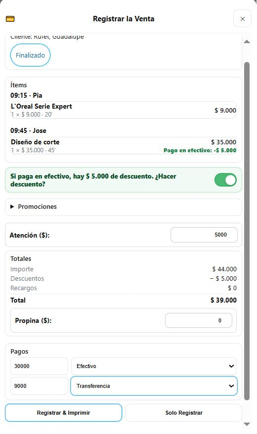 Ventas y medios de pago